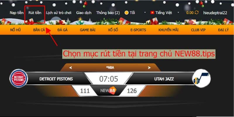 Rút Tiền New88 - Quy Trình Rút Tiền Đơn Giản 7 Rút tiền NEW88